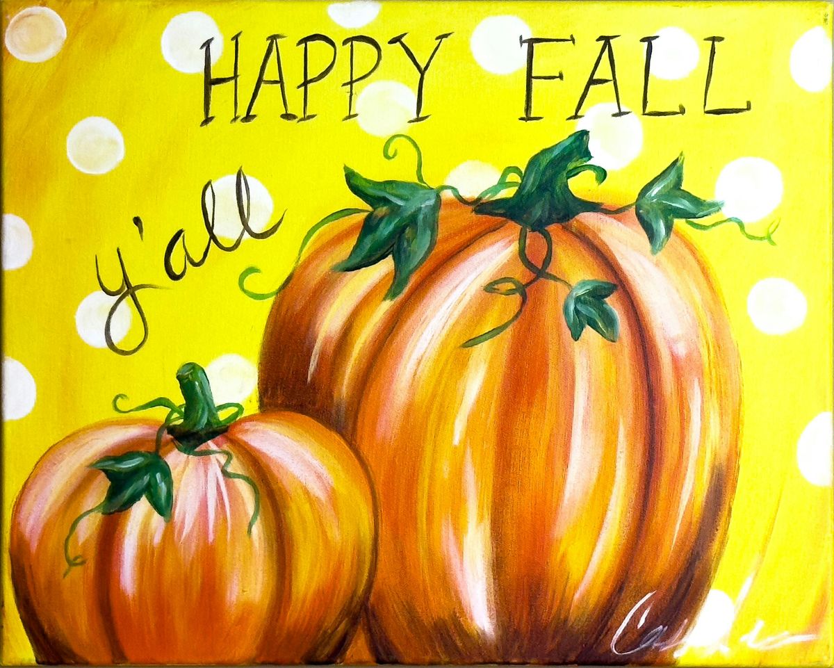 Toledo Paint and Sip Party - Happy Fall Pumpkins