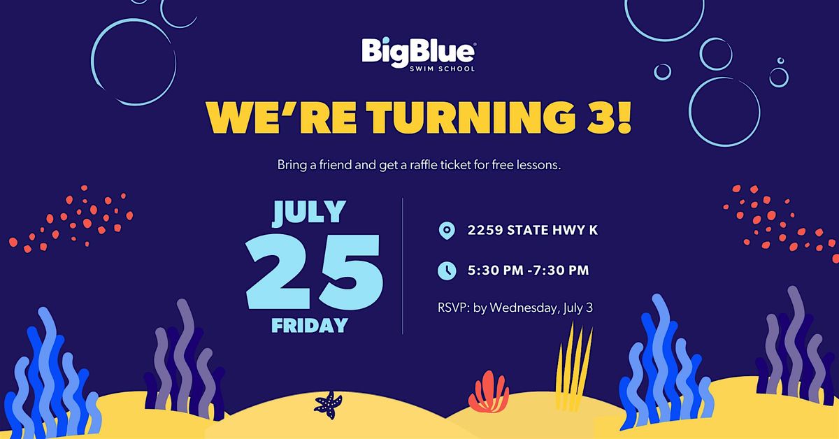 Big Blue Swim School O'Fallon 3YR Anniversary