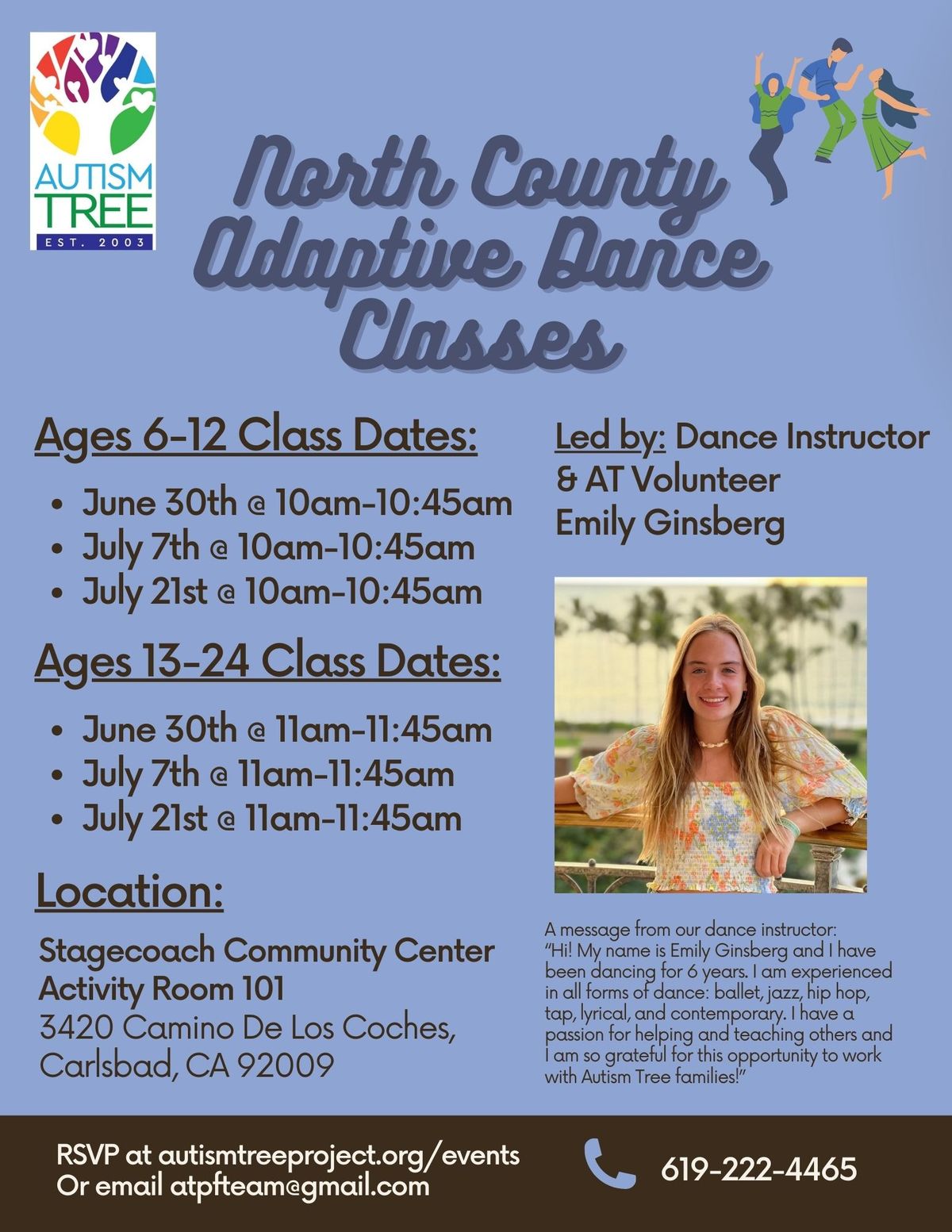 North County Adaptive Dance Classes Ages 13-24