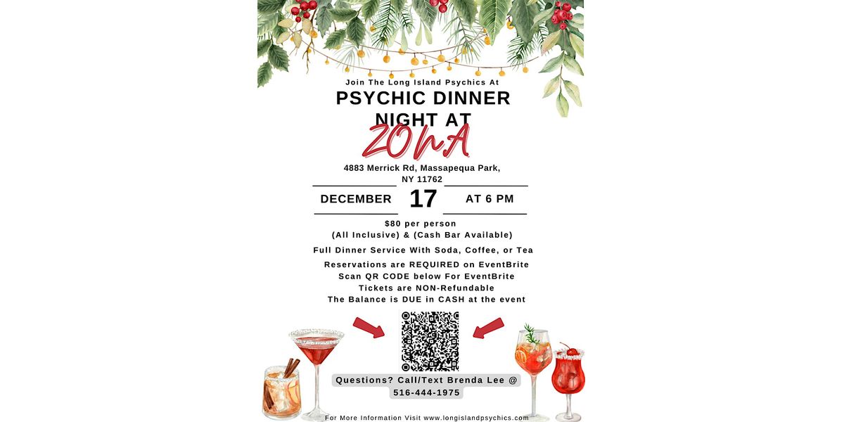 Psychic Dinner Night At Zona