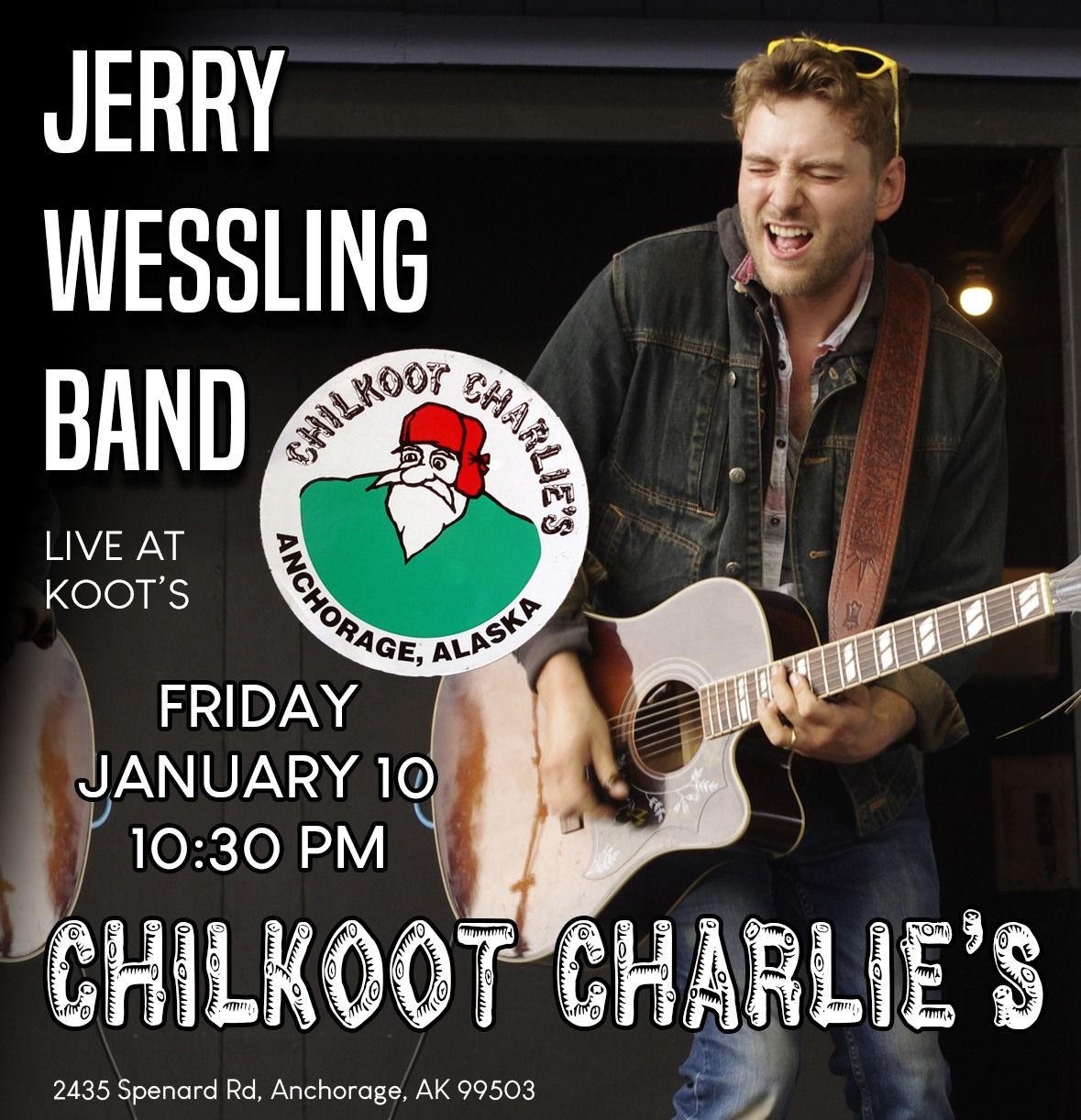 JERRY WESSLING BAND LIVE AT KOOT'S FRI JAN 10TH 10:30-1:30