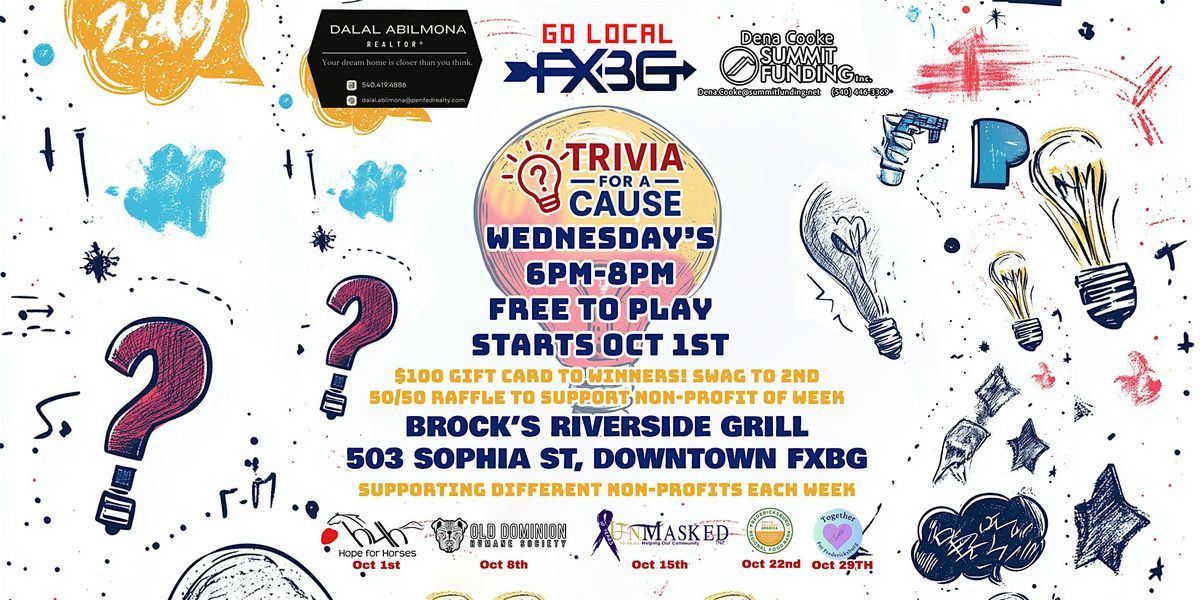 FREE Trivia For Cause Supporting Local Non-Profits