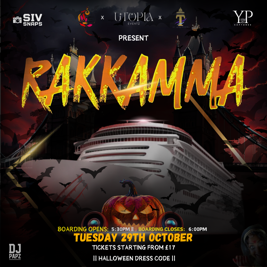 \ud83d\ude08 RAKKAMMA - THE TAMIL HALLOWEEN BOAT PARTY \ud83d\ude08