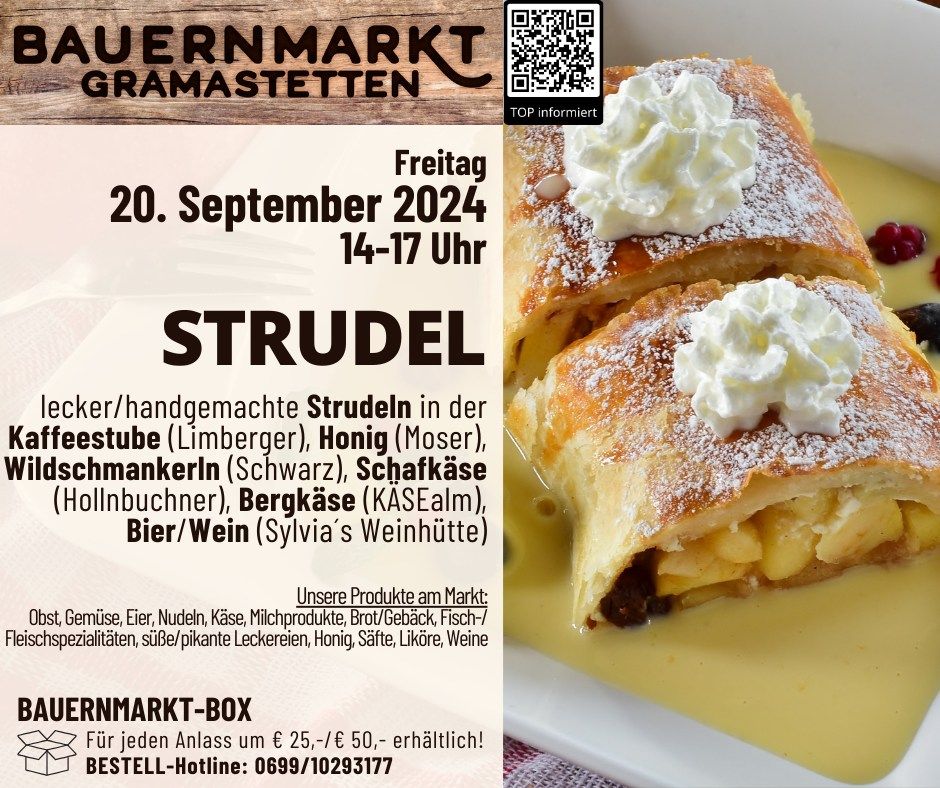 20. September 2024 (14-17 Uhr) feinster STRUDELGENUSS