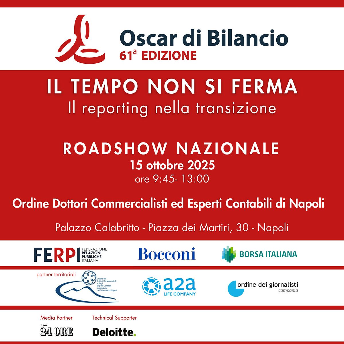 Il TEMPO NON SI FERMA- Il reporting nella transizione- Roadshow OdB FERPI