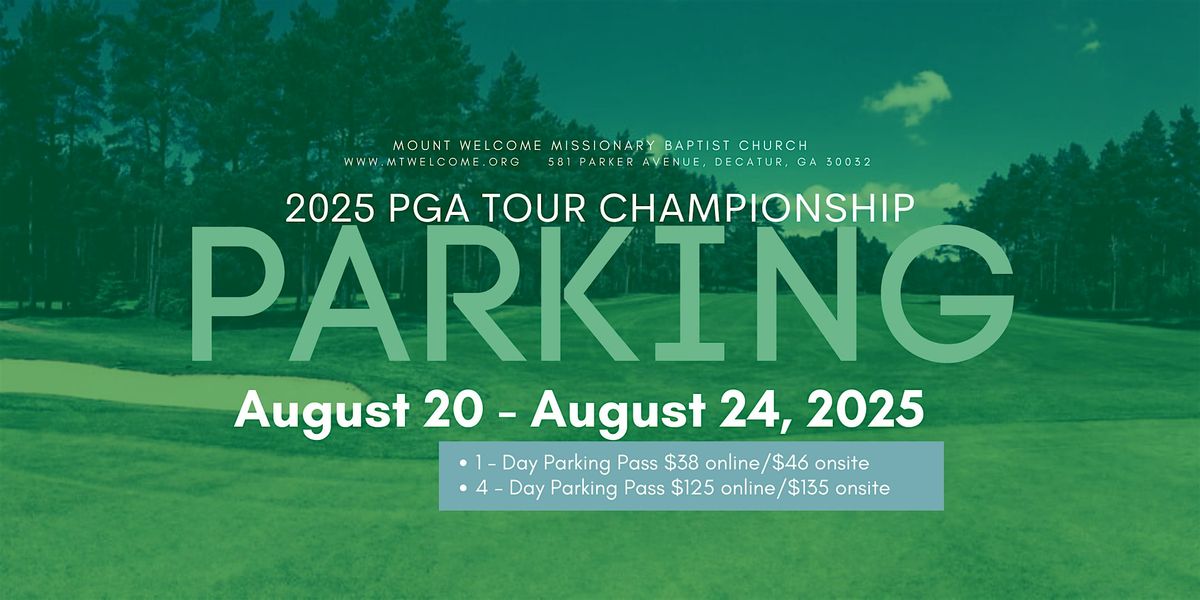 FedEx Cup PGA Tour 2025 Parking
