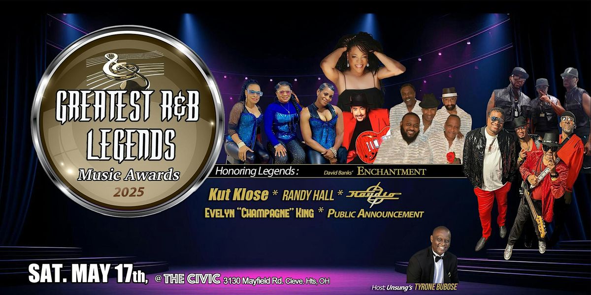 Greatest R&B Legends Music Awards 2025 ft. Raydio, Kut Klose, Evelyn "Champagne" King