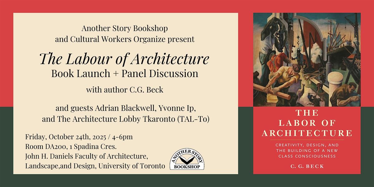 The Labour of Architecture: Book Launch + Panel Discussion
