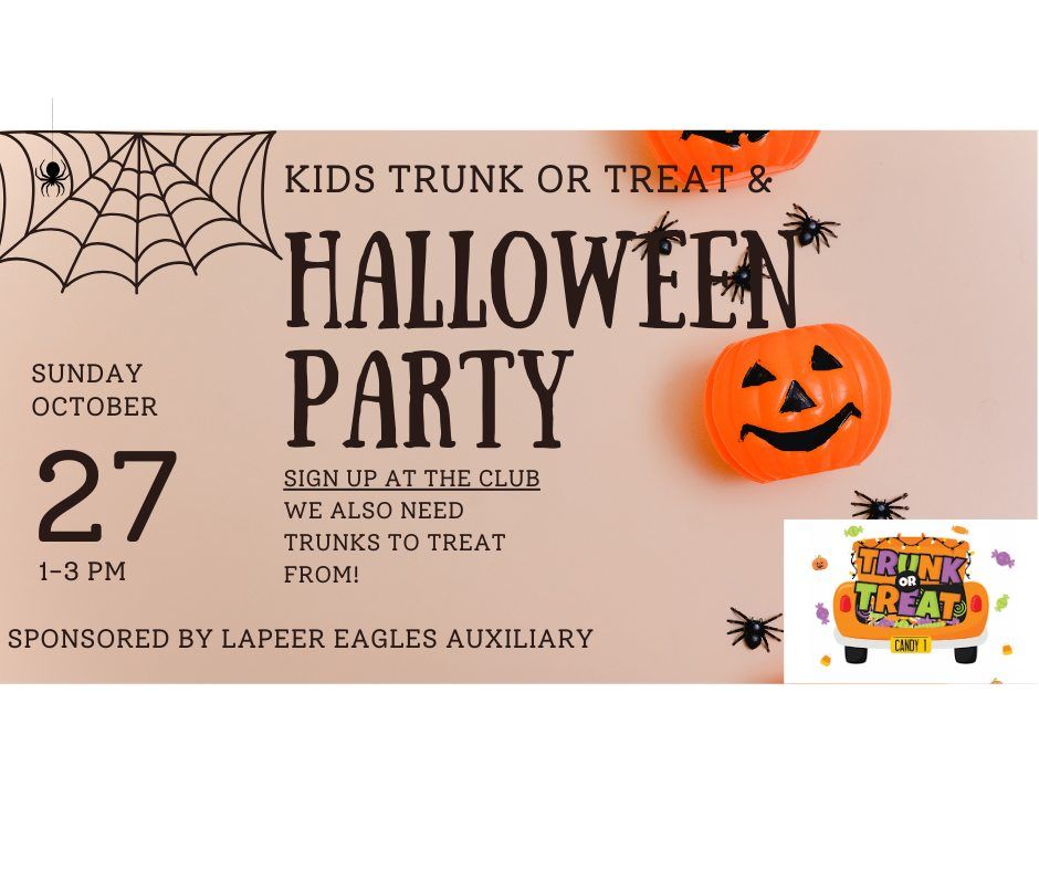 Kid's Halloween Party & Trunk or Treat - Save the Date!