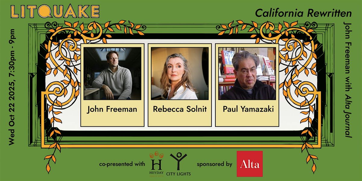 Alta Journal and Litquake Celebrate California Rewritten