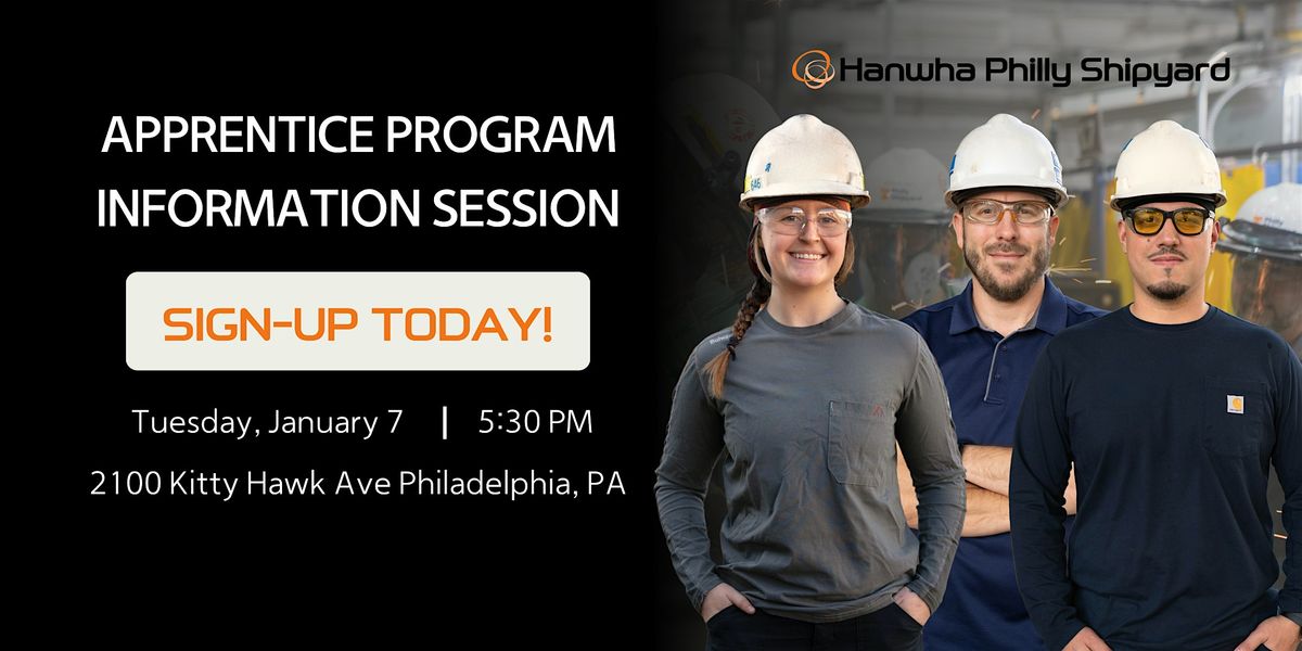 Spring 2025 Apprentice Program Information Session | Tuesday, January 7