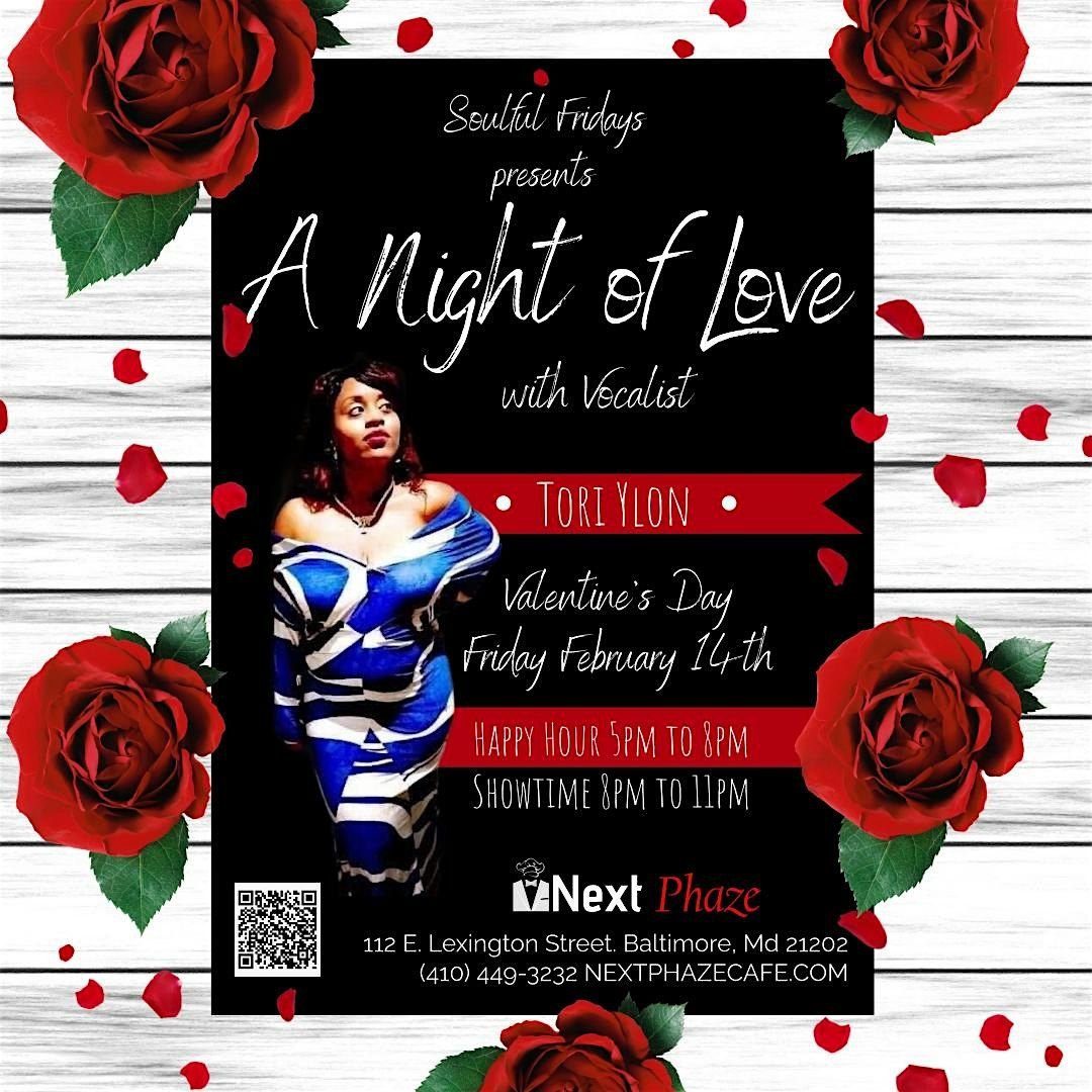 Soulful Fridays presents A Night of Love with Vocalist Tori Ylon