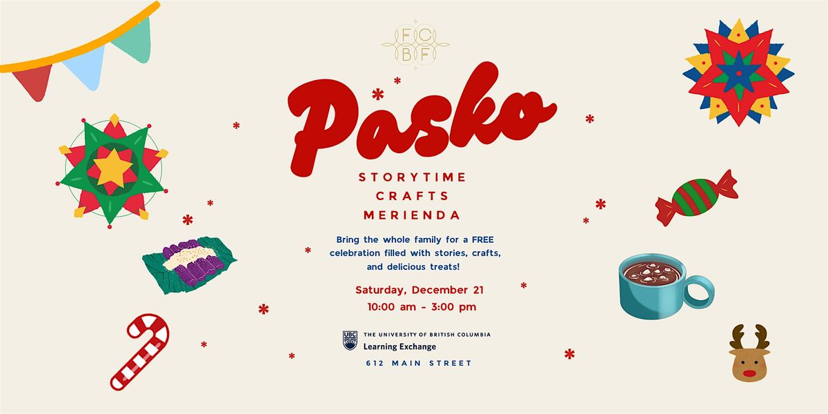 Pasko! Storytime, Crafts, Merienda, and Shopping!