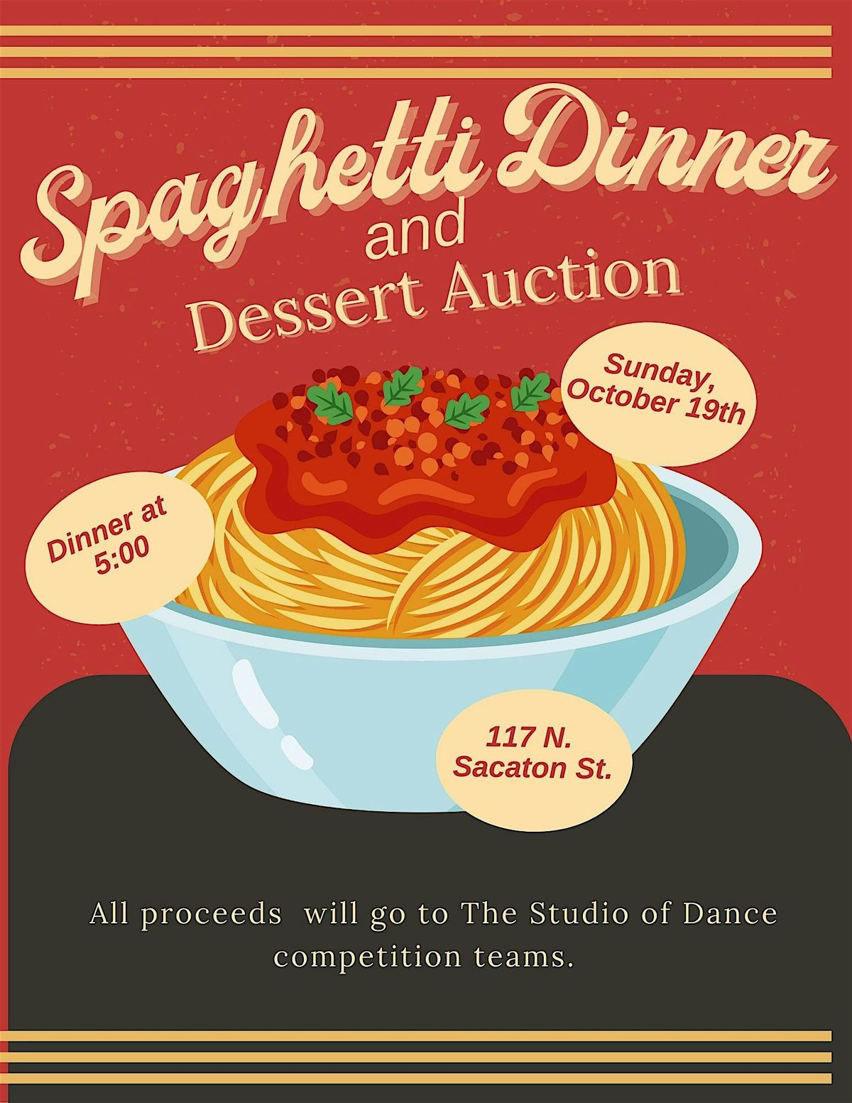 Spaghetti Dinner & Dessert Auction