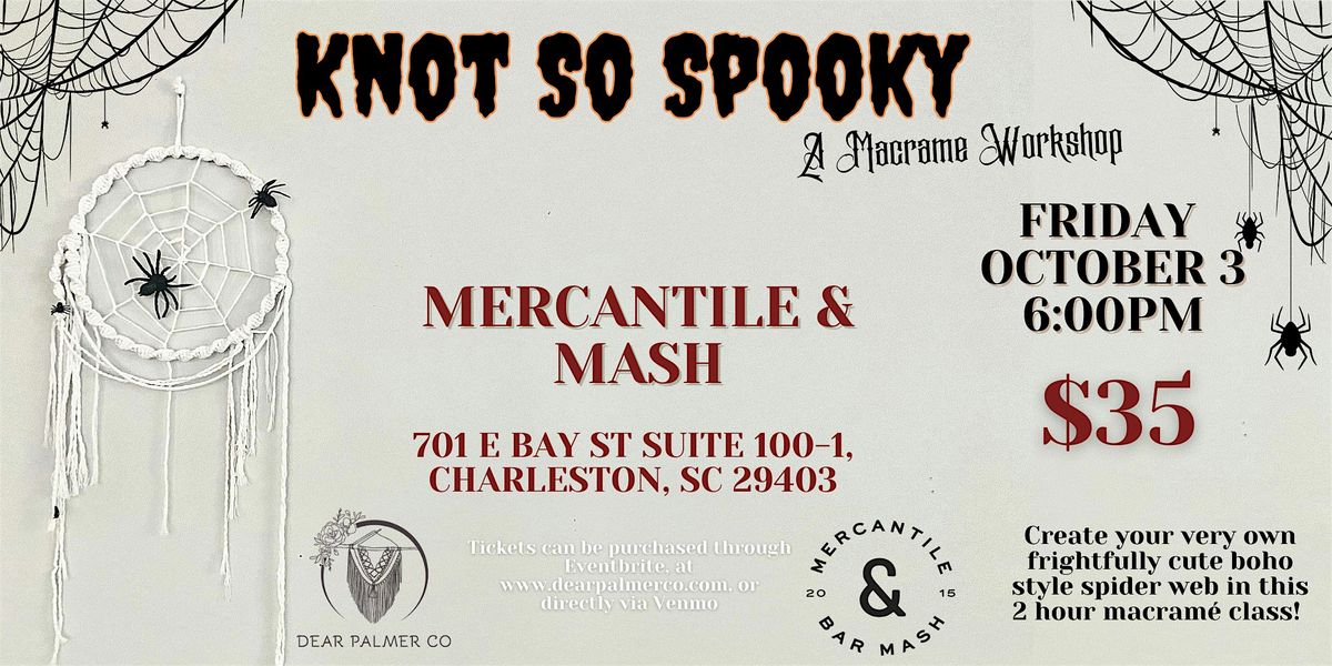 Knot So Spooky- A Halloween Macrame Workshop