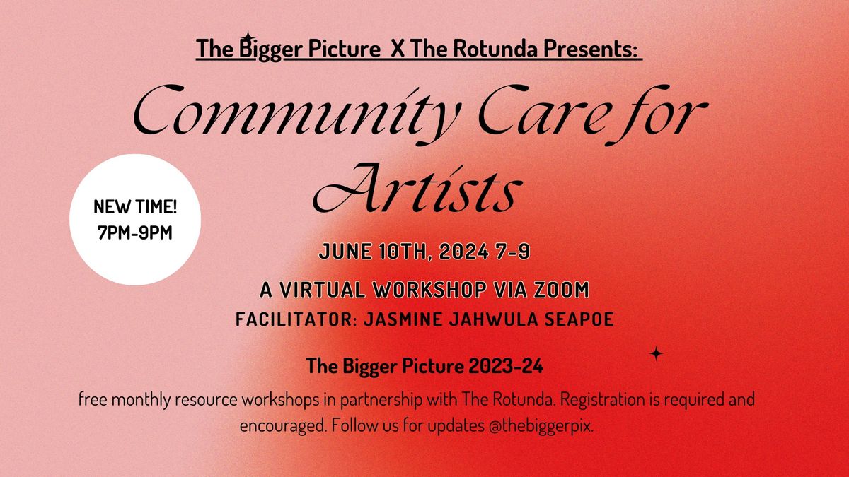 Community Care for Artists