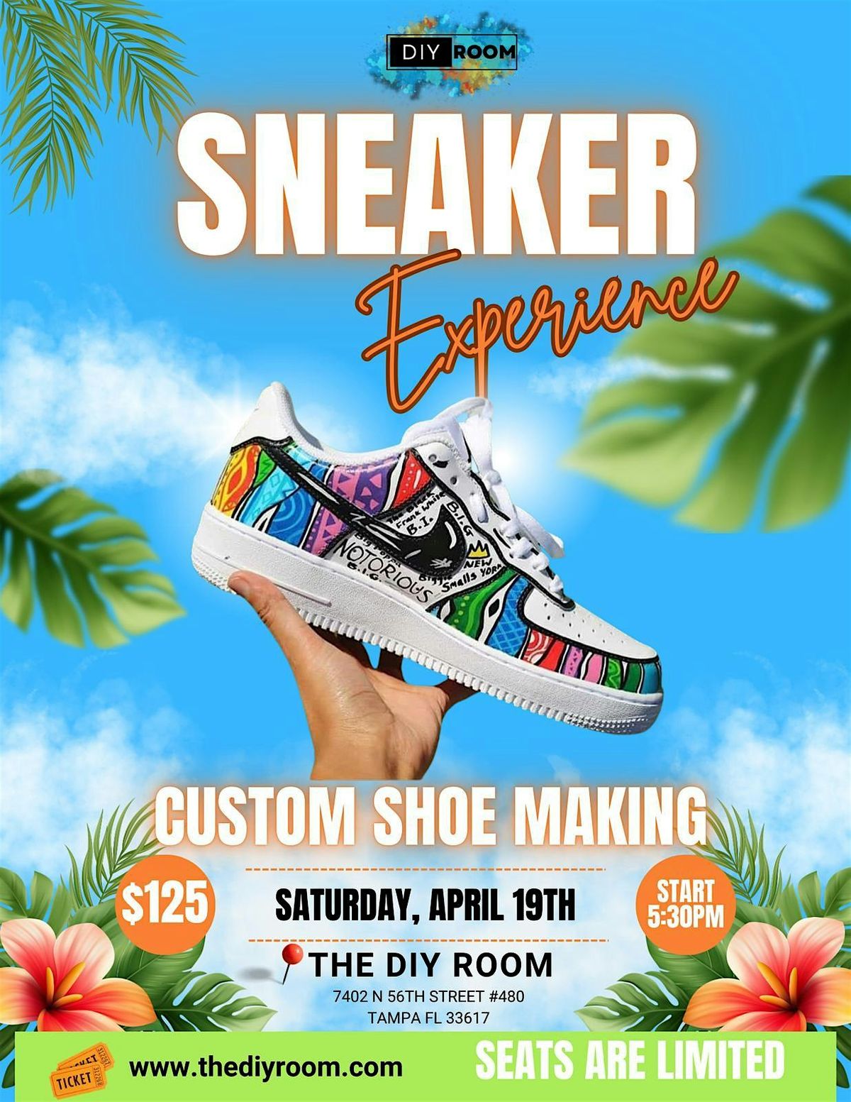 Custom Sneaker Experience at The DIY Room