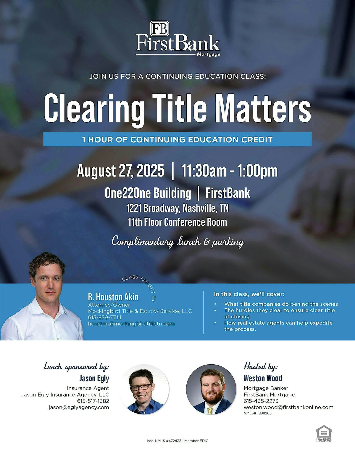 Clearing Title Matters