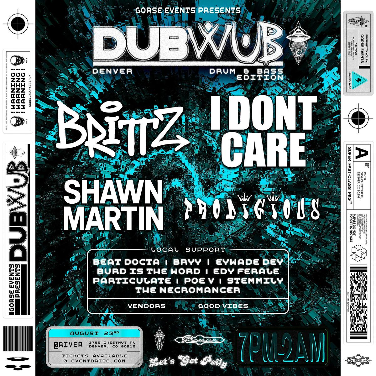 DUB WUB DENVER DRUM & BASS AUGUST