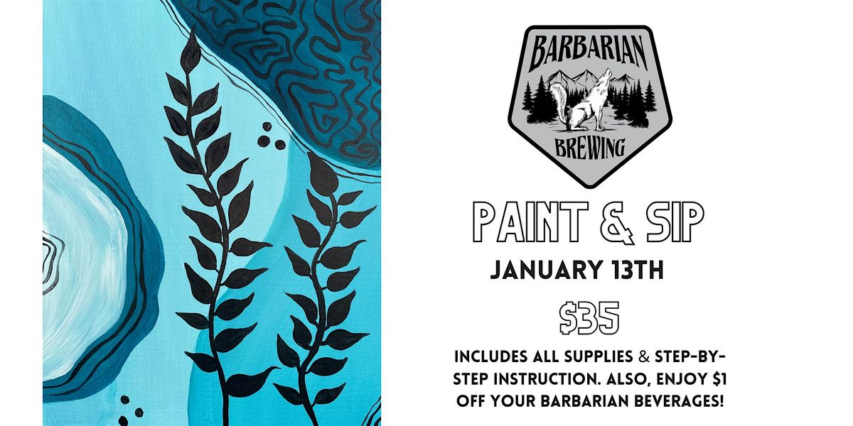 Paint and Sip at Barbarian Brewing in Garden City, ID