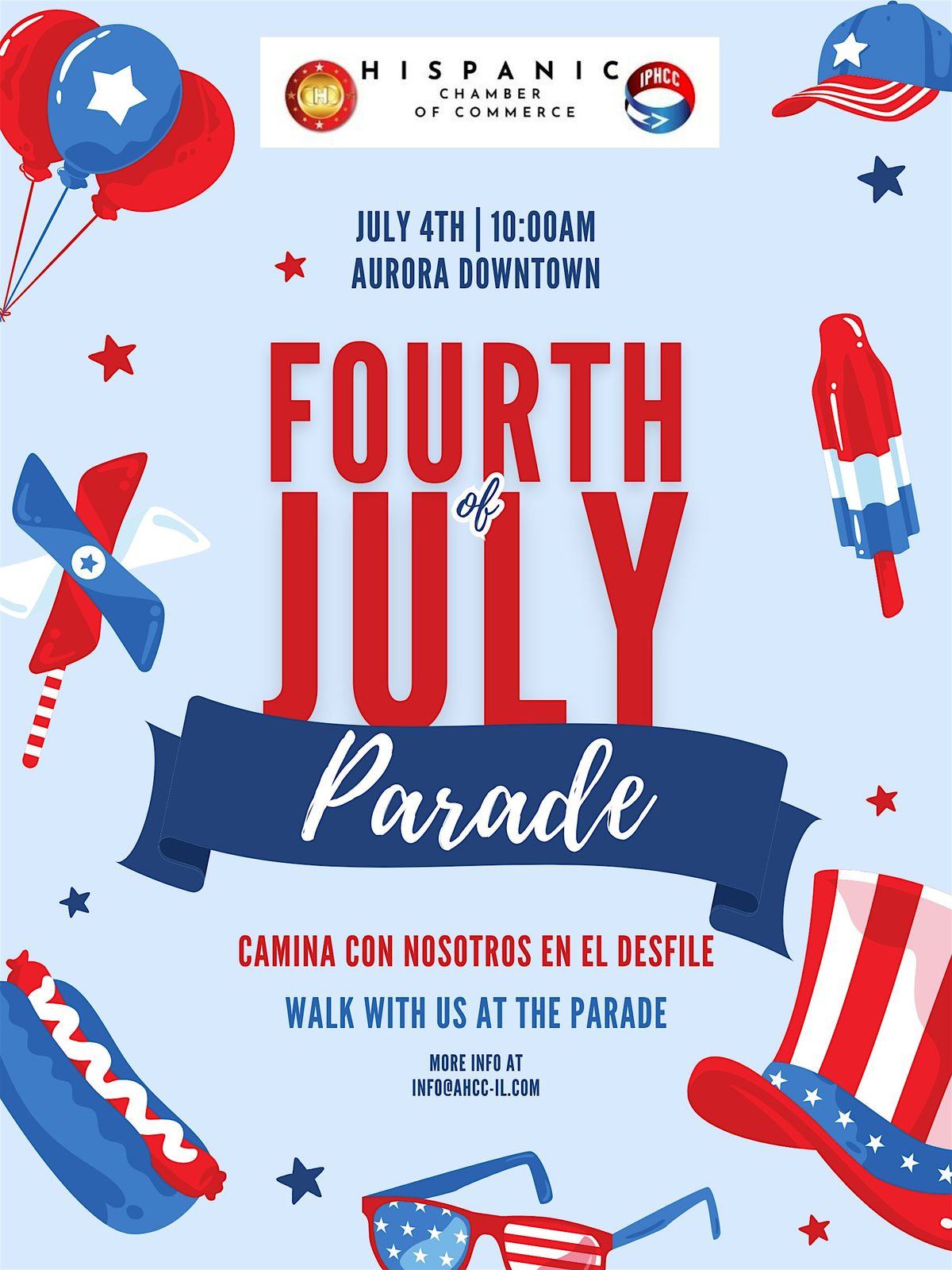 Desfile 4TH OF JULY Parade, Aurora Public Library District, Illinois ...