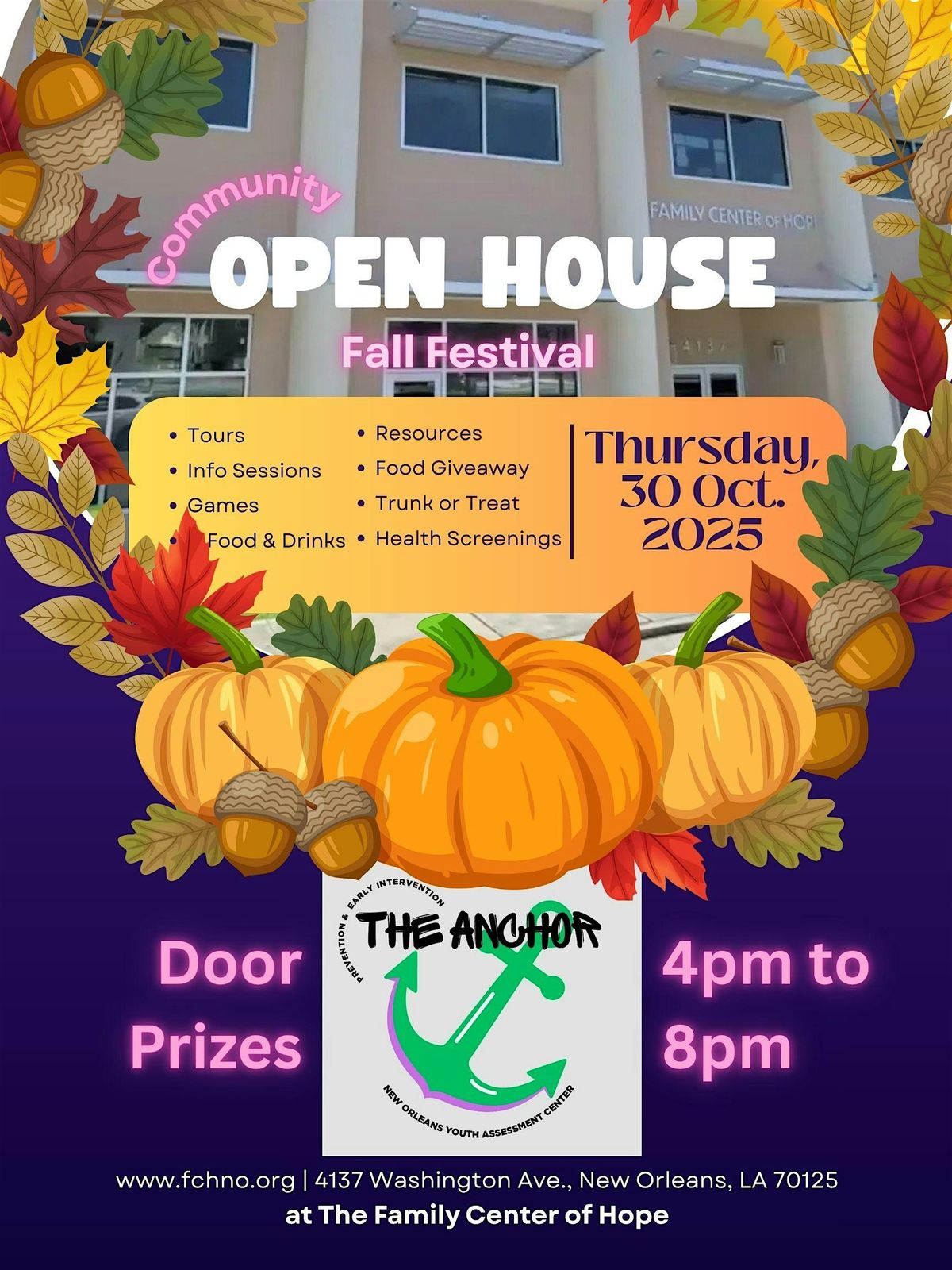 The Anchor NOYAC - Open House\/Fall Festival