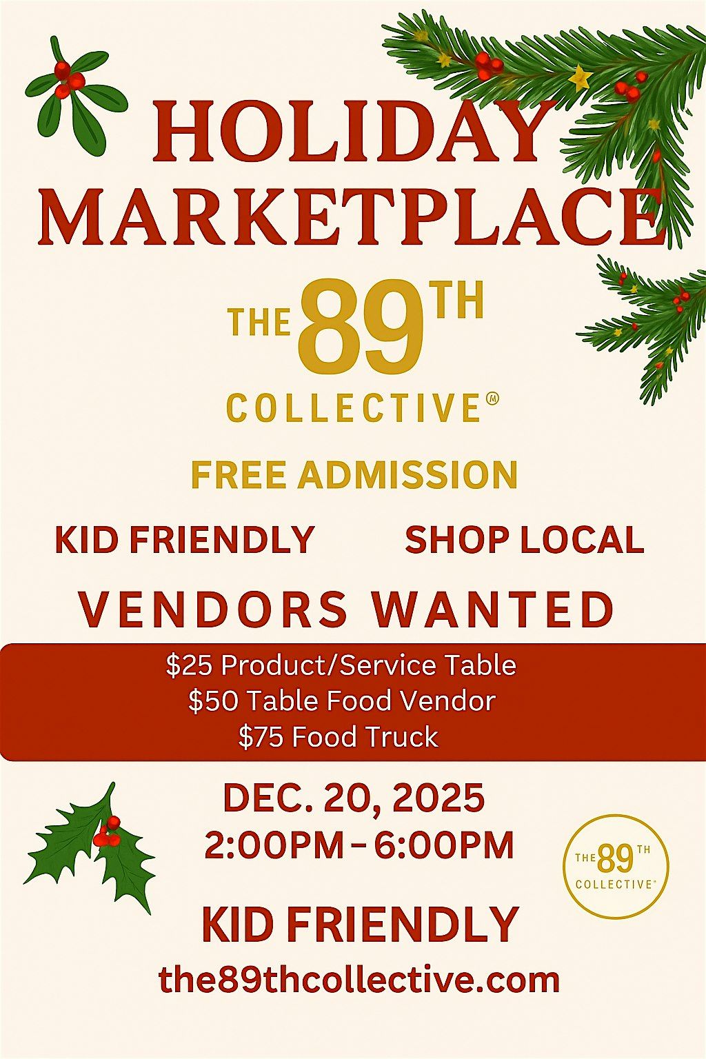 Holiday Marketplace at The 89th Collective