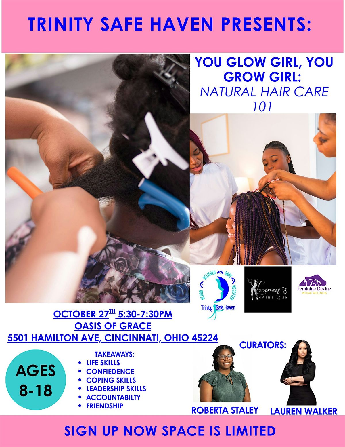 TRINITY SAFE HAVEN (YOU GLOW GIRL, YOU GROW GIRL) NATURAL HAIR CARE 101