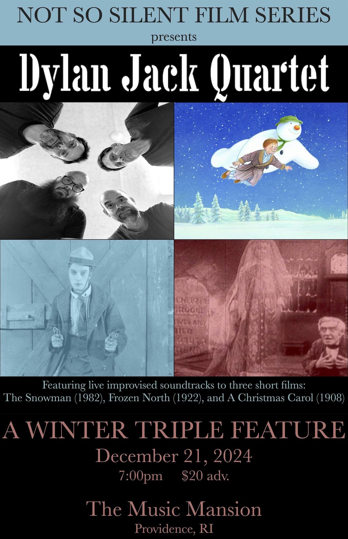 Dylan Jack Quartet Presents: A Winter Silent Film Triple Feature