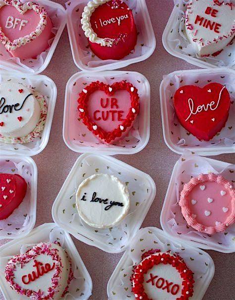 Galentine's Bento Cake Decorating