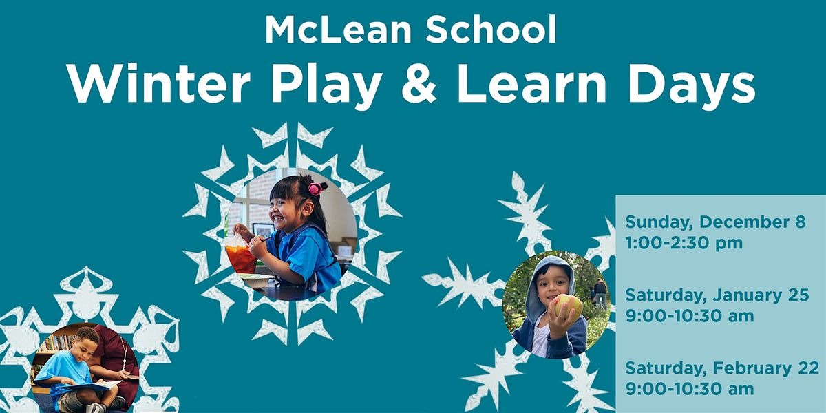 Pre-Kindergarten and Kindergarten Winter Play & Learn