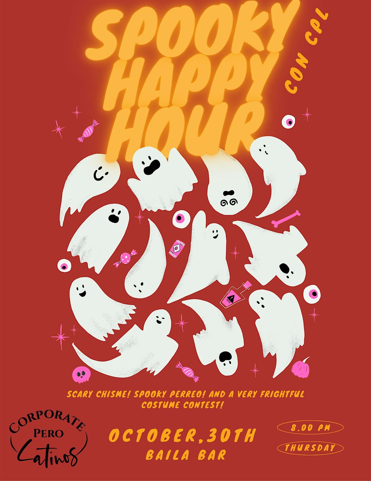 Spooky Happy Hour &  Costume Contest con CPL