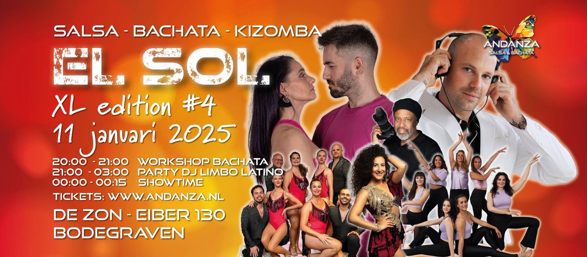 El Sol - XL edition 4 - Salsa & Bachata - DJ Limbo Latino - ws Bachata by Oscar y Raquel - shows