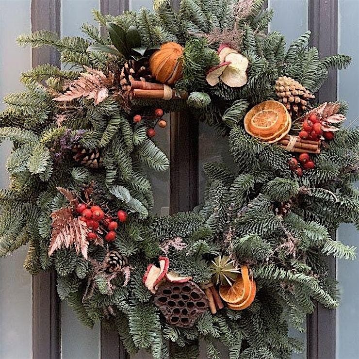 Christmas Wreath Making Workshop with Florist Brenda Cockayne