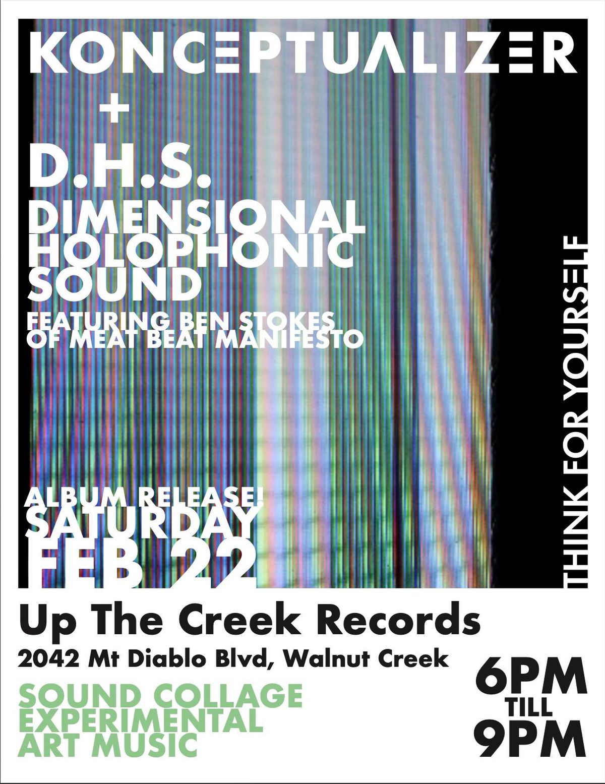 Konceptualizer and Dimensional Holophonic Sound at Up The Creek Records