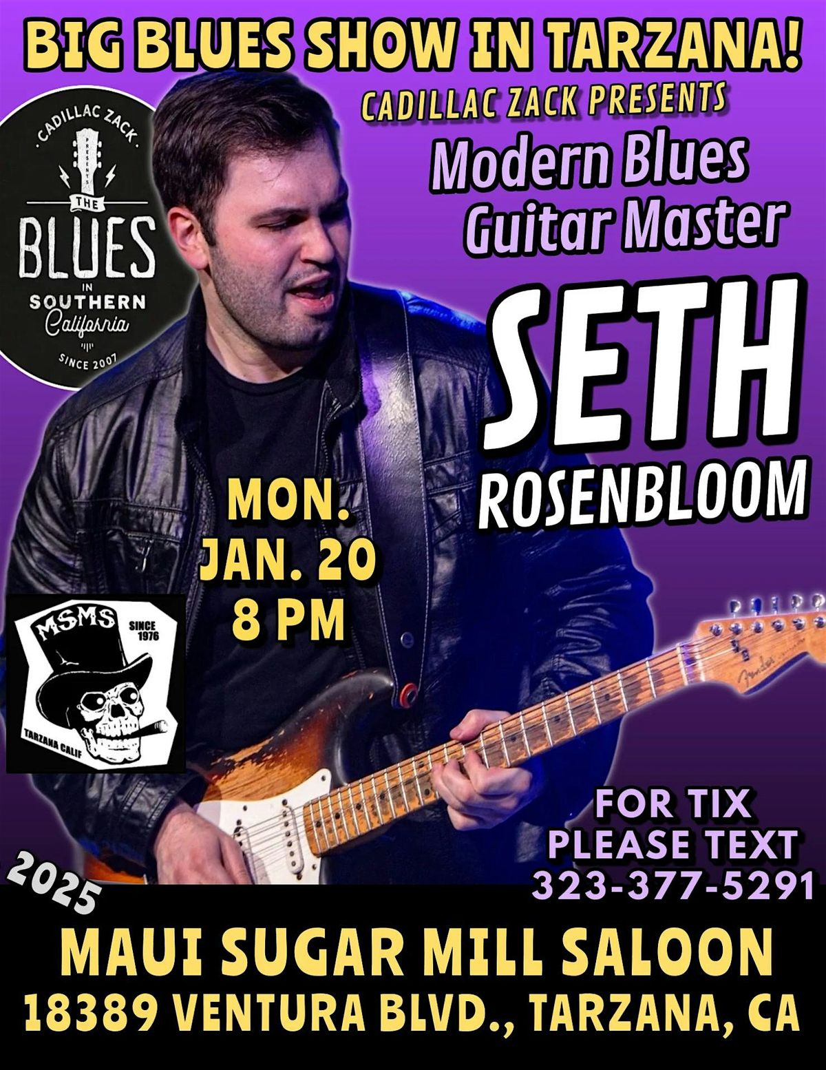 SETH ROSENBLOOM - Modern Blues Guitar Master - in Tarzana!