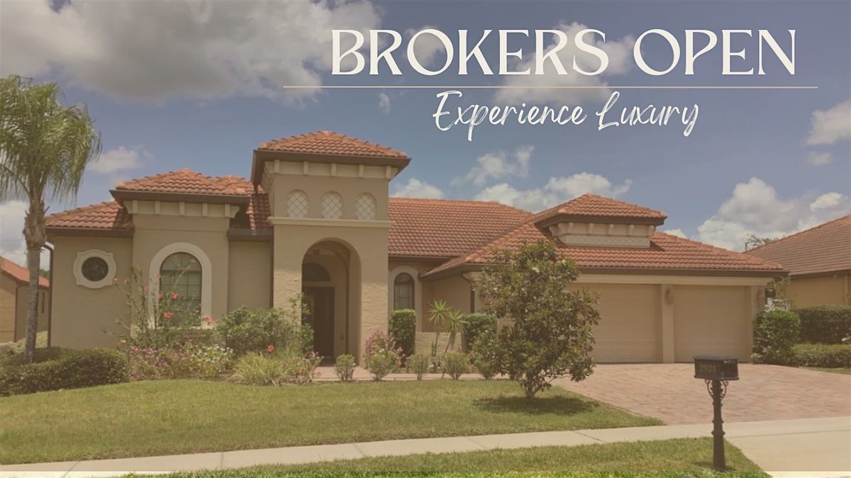 Broker\u2019s Open in Beautiful Apopka FL!