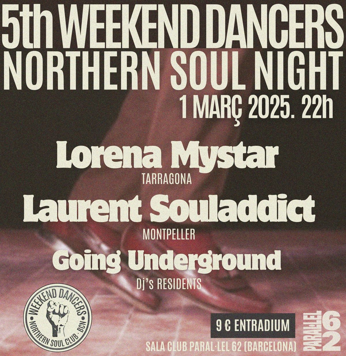 5th WEEKEND DANCERS Northern Soul Night