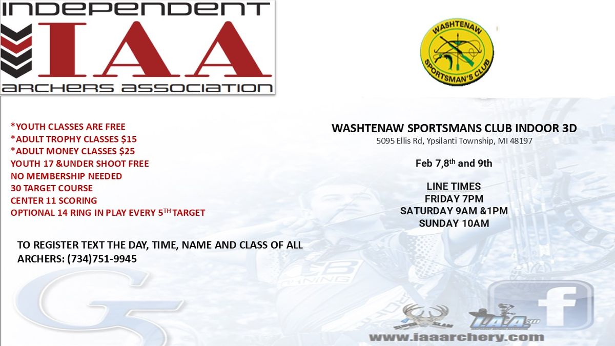 Washtenaw Sportsman's Club IAA indoor 3D