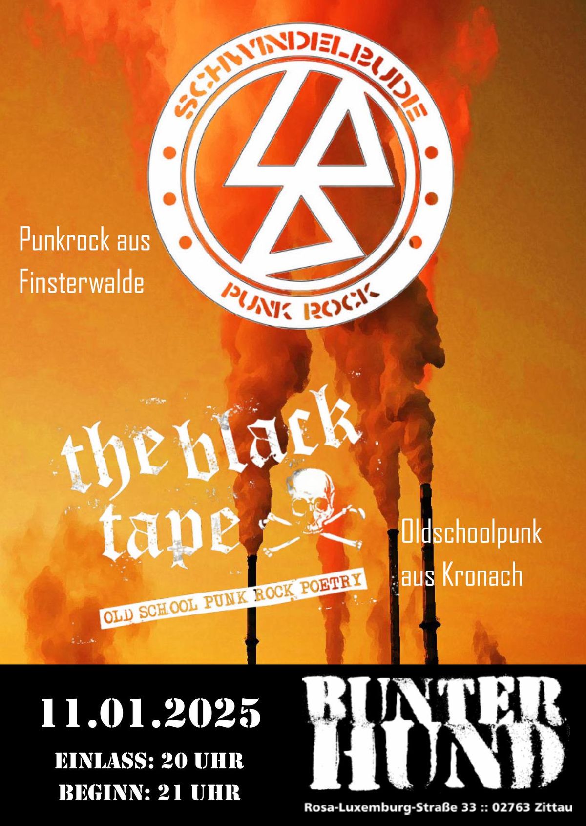 Schwindelbude + The Black Tape @ Bunter Hund Zittau