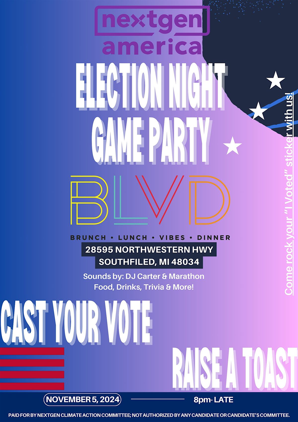 Cast Your Vote, Raise a Toast - Election Night Game Party