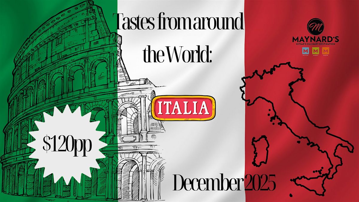 Tastes from around the World: Italy Cooking Class