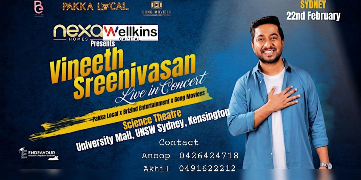 Vineeth Sreenivasan Live in Sydney.