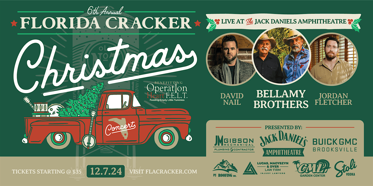 6th  Annual Florida Cracker Christmas: Bellamy Brothers, David Nail & More!