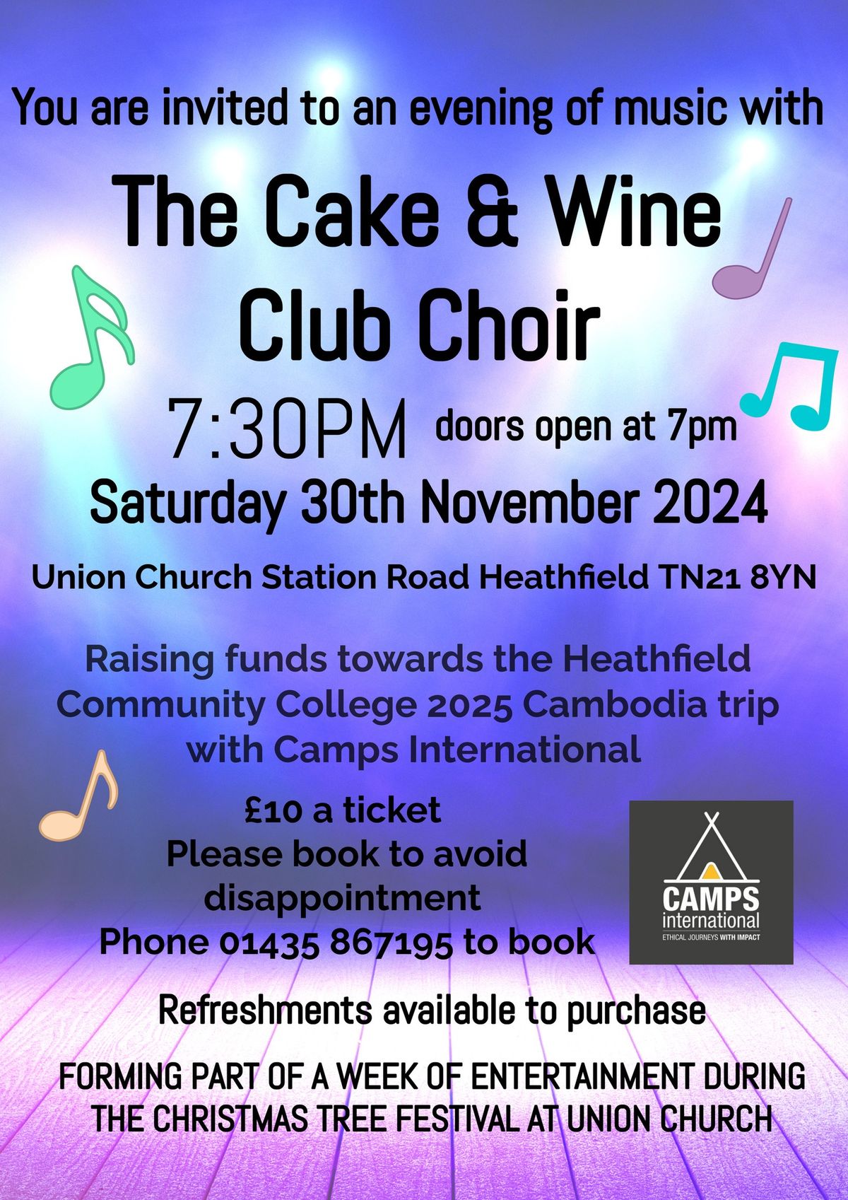 The Cake and Wine Club Choir Christmas Concert