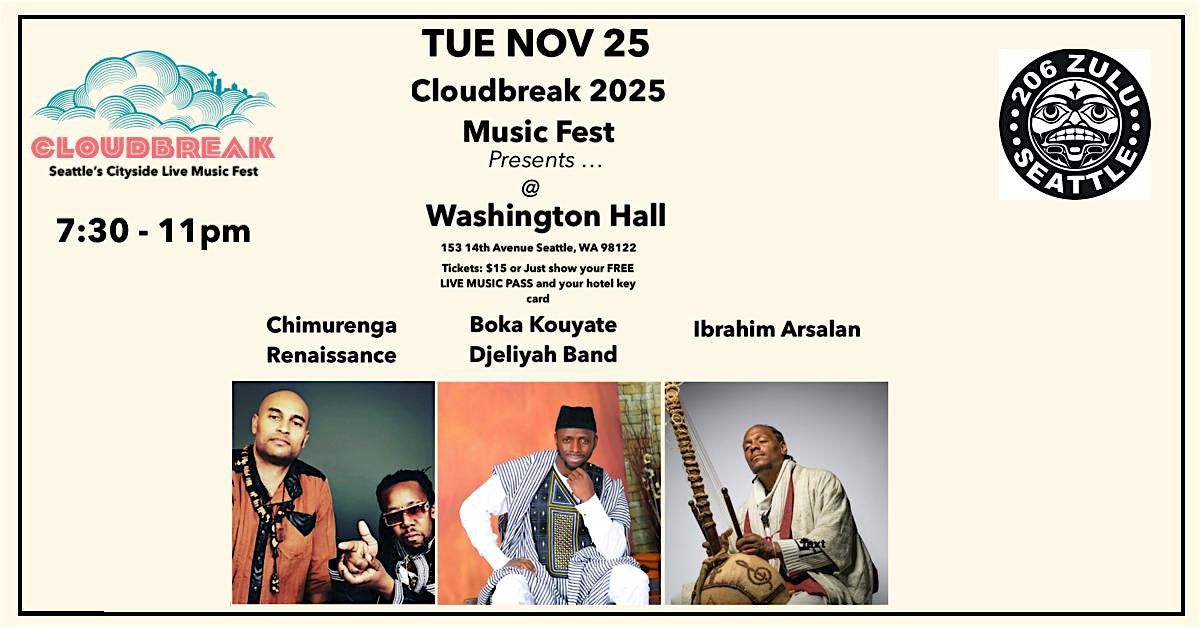 Chimurenga Renaissance, Boka Kouyate & The Djeliyah Band, Ibrahim Arsalan