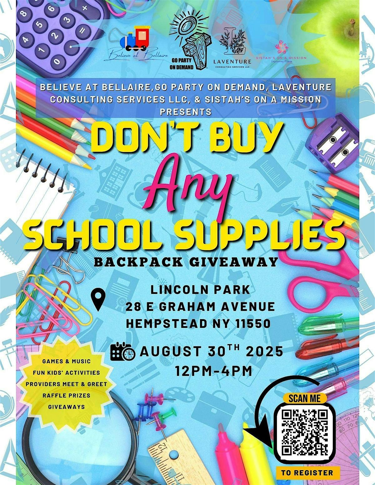 Don't Buy ANY School Supplies - Back to School Bash!
