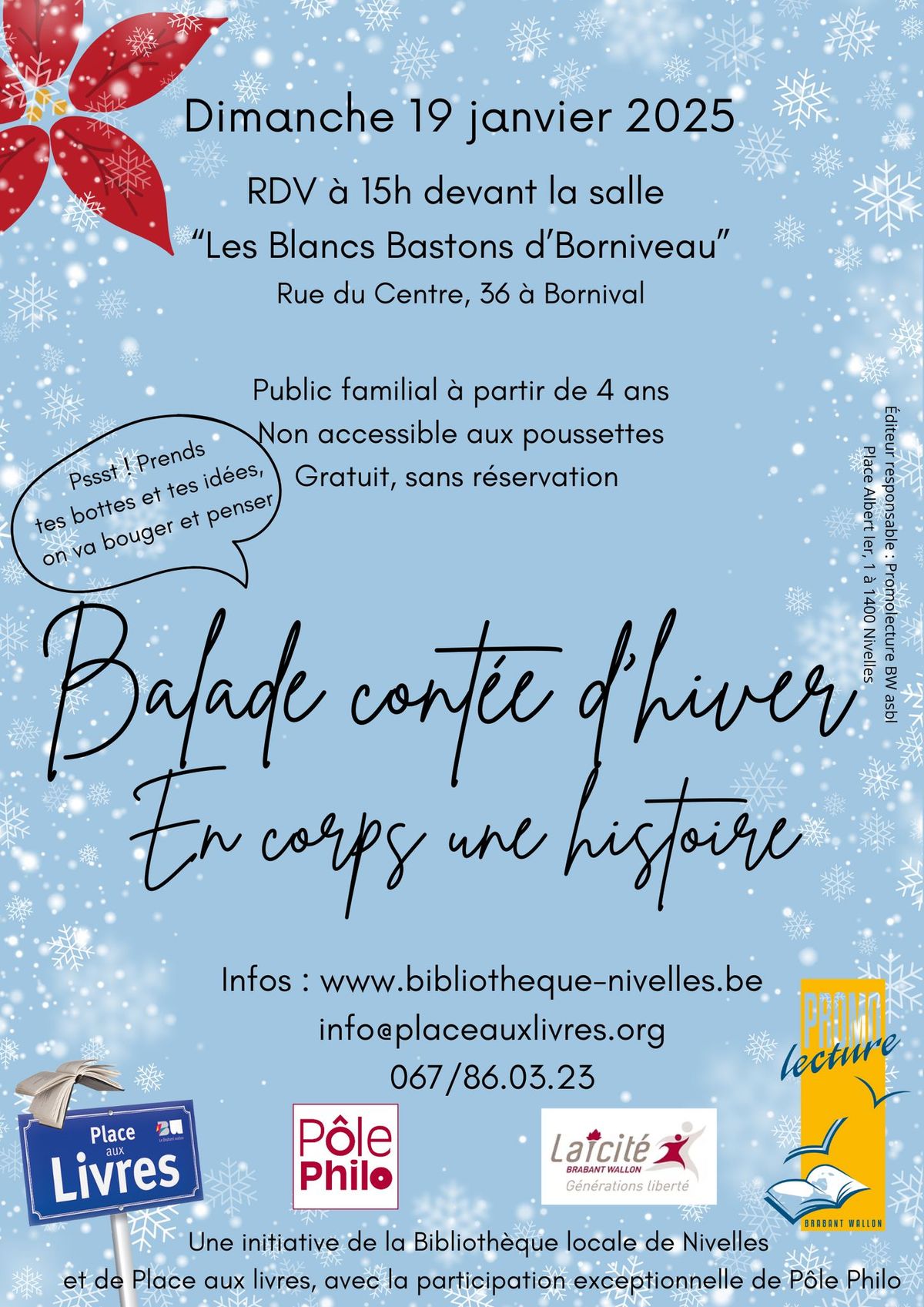 Balade cont\u00e9e d'hiver : "En corps une histoire"