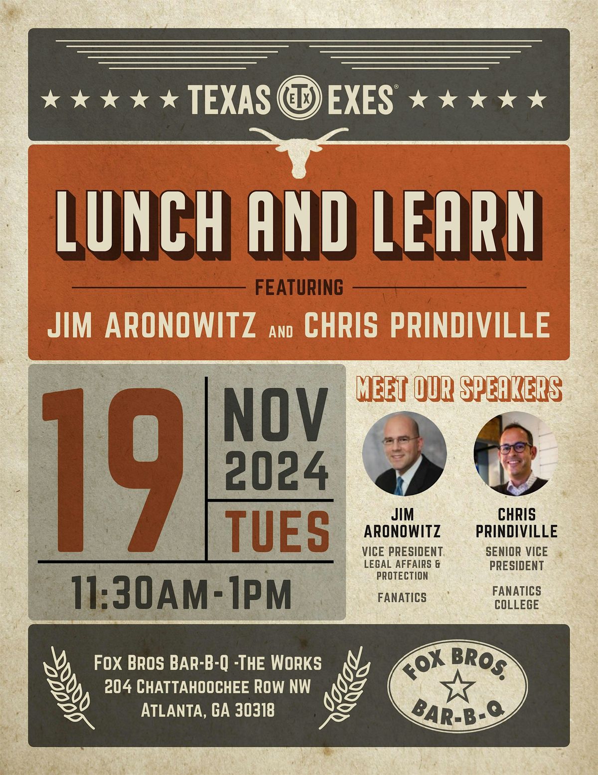 Texas Exes Lunch & Learn @ Fox Brothers Bar-B-Que