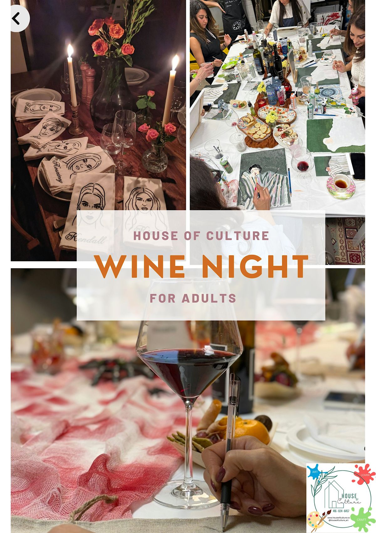 Sip & Paint: An Evening of Art, Wine, and gathering